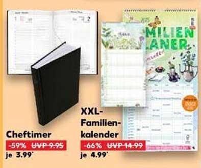 Cheftimer  
XXL-Familienkalender  