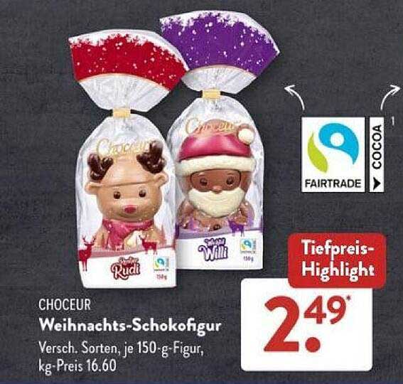 CHOCEUR Weihnachts-Schokofgur