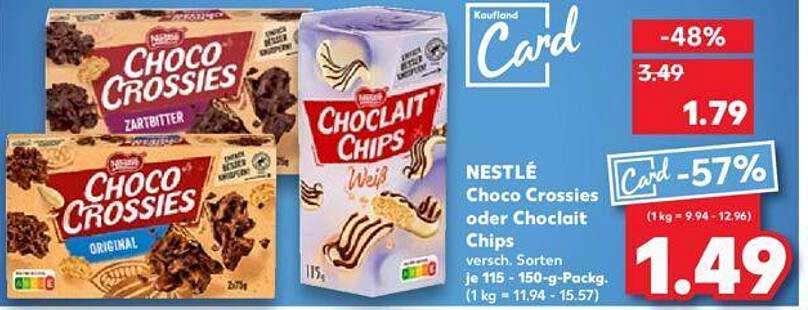 Choco Crossies oder Chocolait Chips