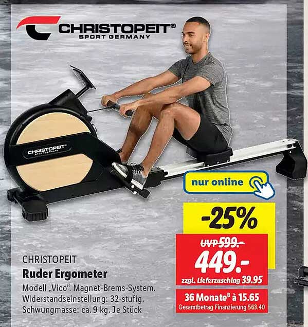 Christopeit Ruder Ergometer