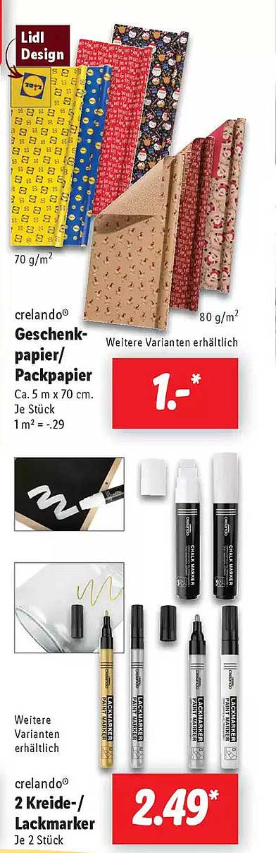 crelando® Geschenkpapiere/Packpapier