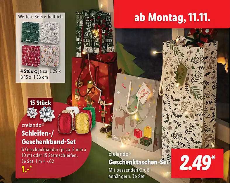 crelando® Geschenktaschen-Set