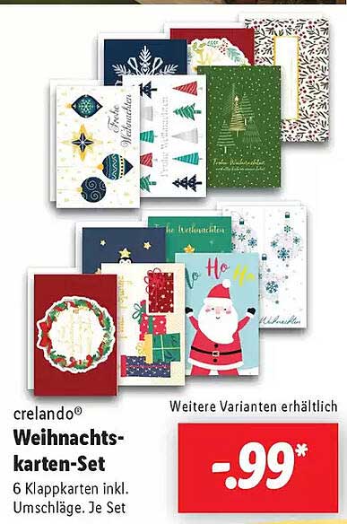 crelando® Weihnachtskarten-Set