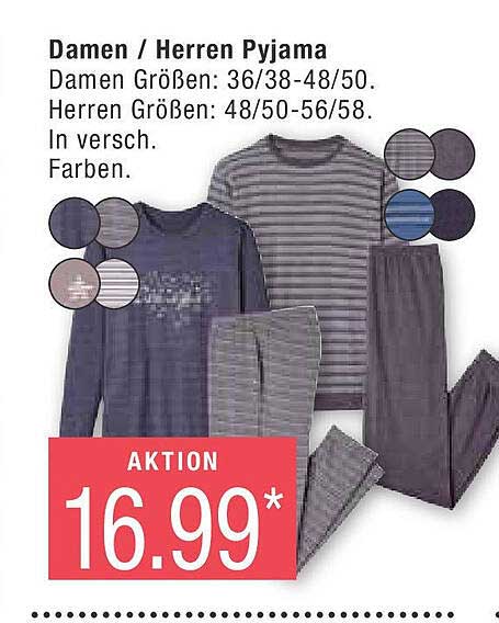 Damen / Herren Pyjama