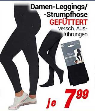 Damen-Leggings/-Strumpfhose GEFTTET