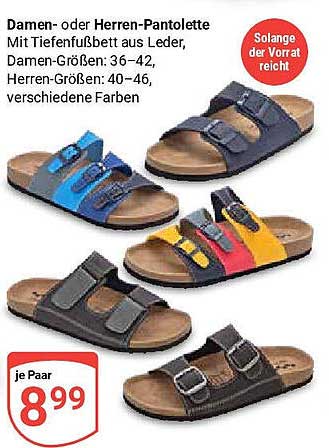 Damen- oder Herren-Pantolette