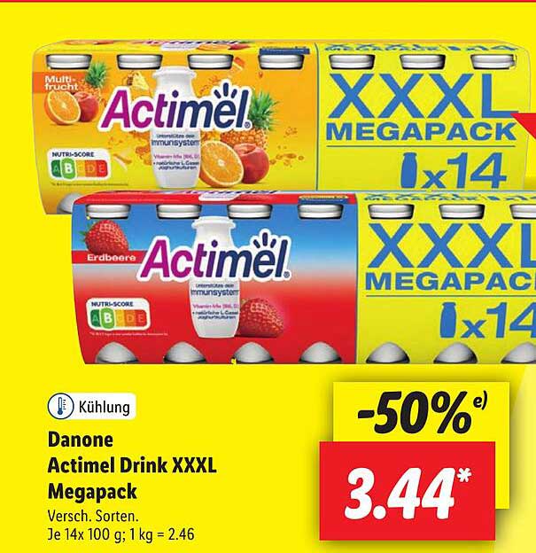 Danone Actimel Drink XXXL Megapack