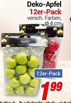 Deko-Apfel 12er-Pack