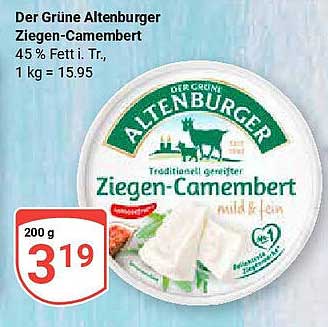 Der Grüne Altenburger Ziegen-Camembert