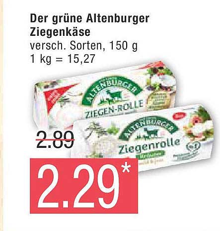 Der grüne Altenburger Ziegenkäse