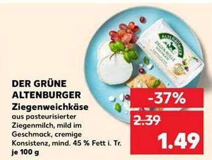 DER GRÜNE ALTENBURGER Ziegenweichkäse