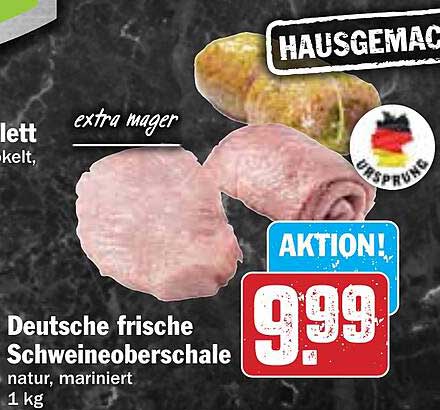 Deutsche frische Schweineoberschale