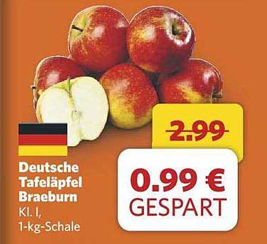 Deutsche Tafeläpfel Braeburn