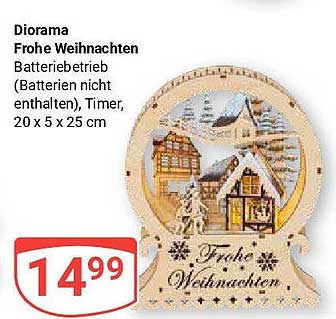 Diorama Frohe Weihnachten