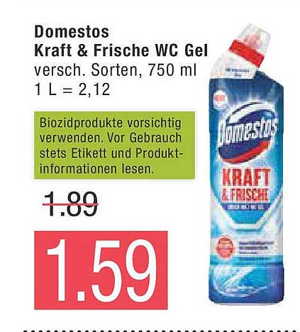 Domestos Kraft & Frische WC Gel