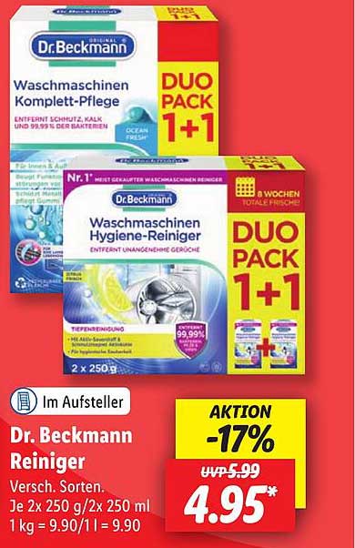 Dr. Beckmann Waschmaschinen Komplett-Pflege