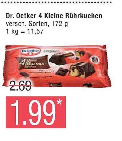 Dr. Oetker 4 Kleine Rührkuchen