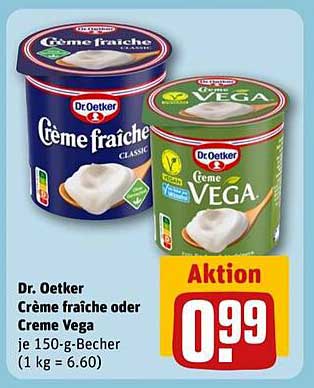 Dr. Oetker Crème fraîche oder Crème Vega