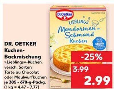 Dr. Oetker Lieblings-Mandarinen-Schmand Kuchen