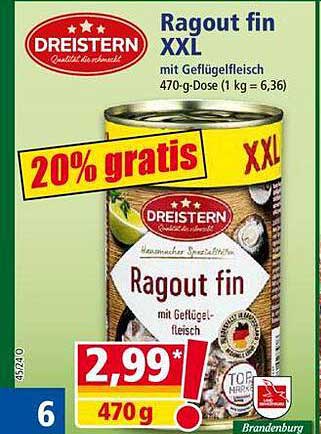 DREISTERN Ragout fin XXL