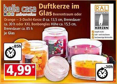 Duftkerze im Glas