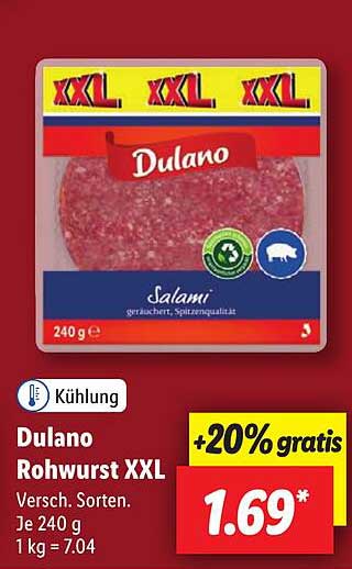 Dulano Rohwurst XXL