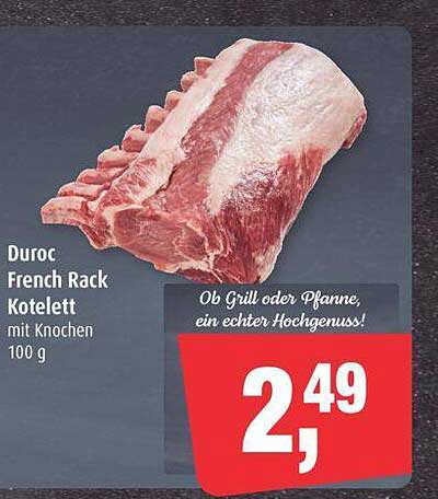 Duroc French Rack Kotelett