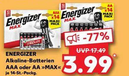 ENERGIZER Alkaline-Batterien AAA oder AA »MAX«