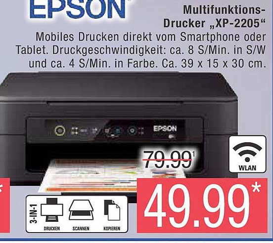 Epson Multifunktions-Drucker „XP-2205“