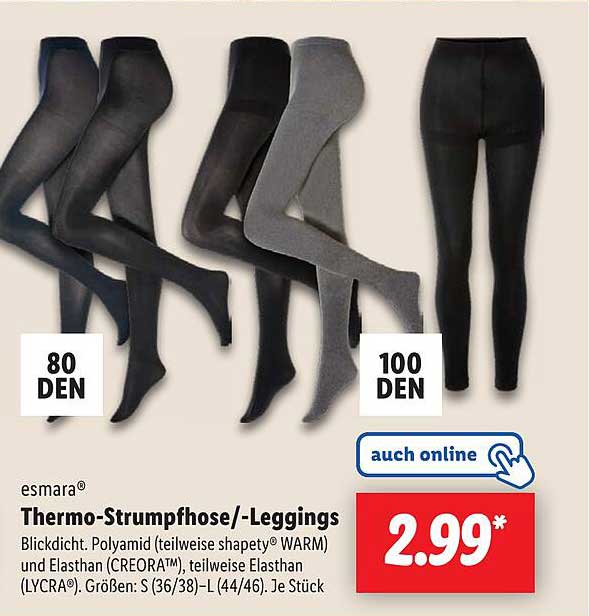 esmará® Thermo-Strumpfhose/-Leggings