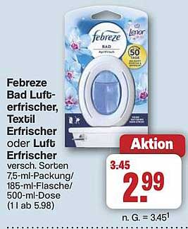 Febreze Bad Luft-erfrischer, Textil Erfrischer oder Luft Erfrischer