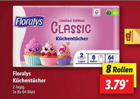 Floralys Classic Küchentücher