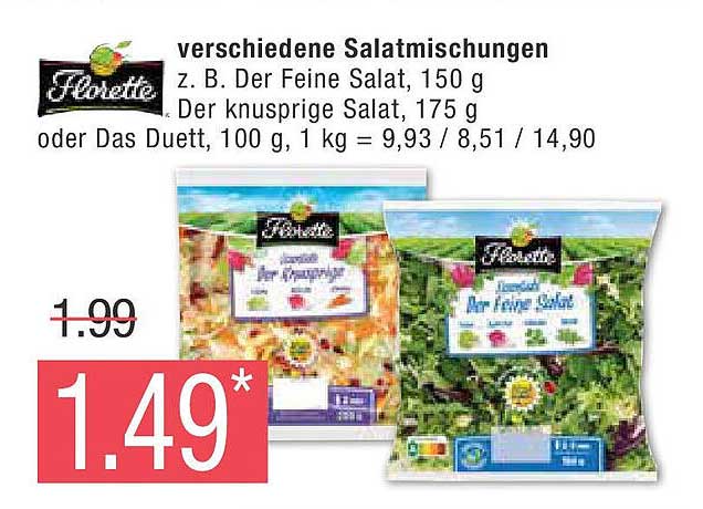 Florette verschiedene Salatmischungen