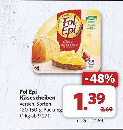 Fol Epi Käse scheiben