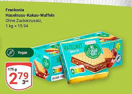 Frankonia Haselnuss-Kakao-Waffeln