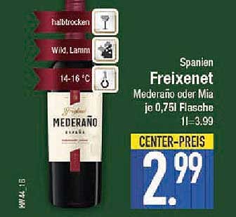 Freixenet Mederano oder Mia