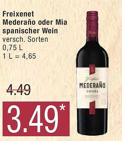 Freixenet Mederano oder Mia spanischer Wein