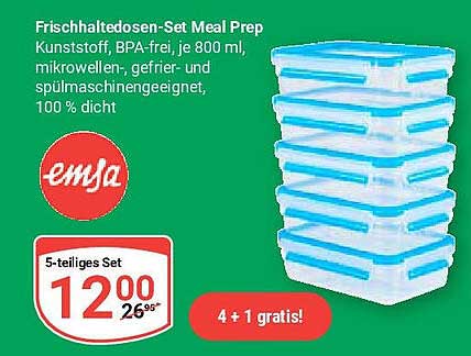 Frischhaltedosenset Meal Prep