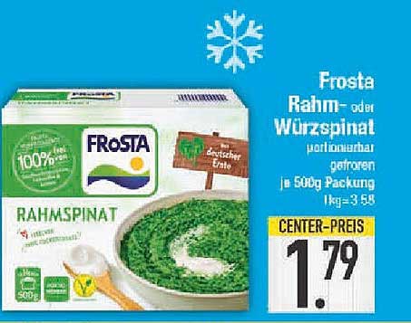 Frosta Rahm- oder Würzspinat