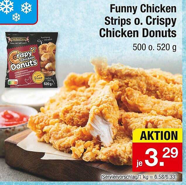 Funny Chicken Strips o. Crispy Chicken Donuts