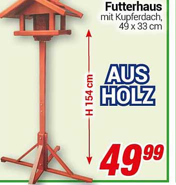 Futterhaus aus Holz