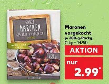 ganze Maronen gekocht