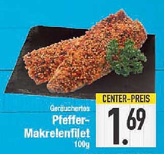 Geräuchertes Pfeffermakrelenfilet