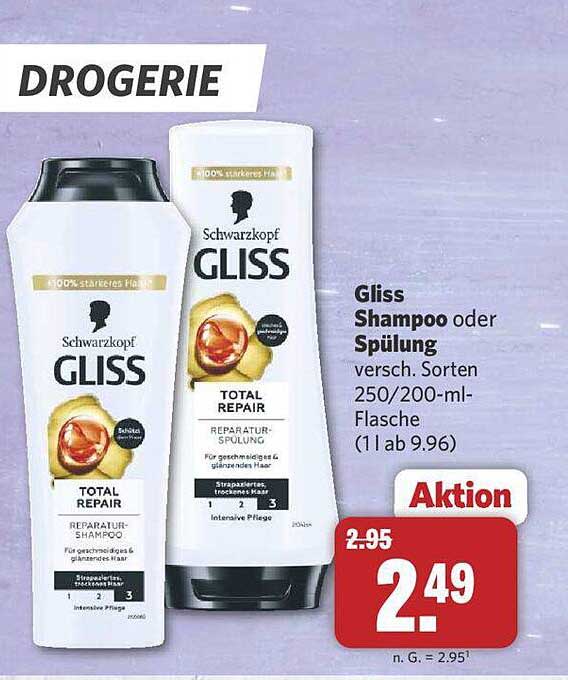 Gliss Shampoo oder Spülung