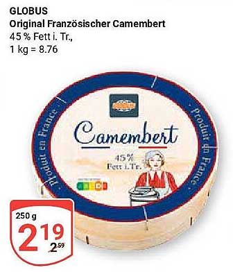 GLOBUS Original Französischer Camembert