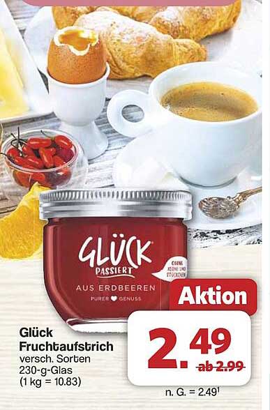 Glück Fruchtaufstrich