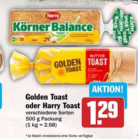 Golden Toast oder Harry Toast