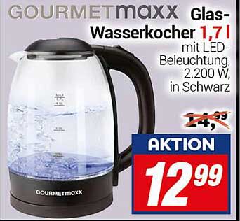 GOURMETmaxx Glas-Wasserkocher