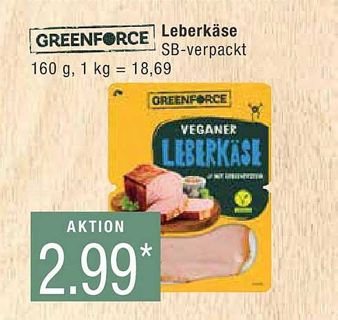 GREENFORCE Veganer Leberkäse