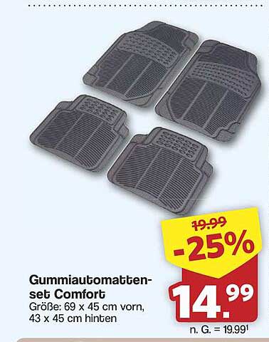 Gummiautomatten-set Komfort